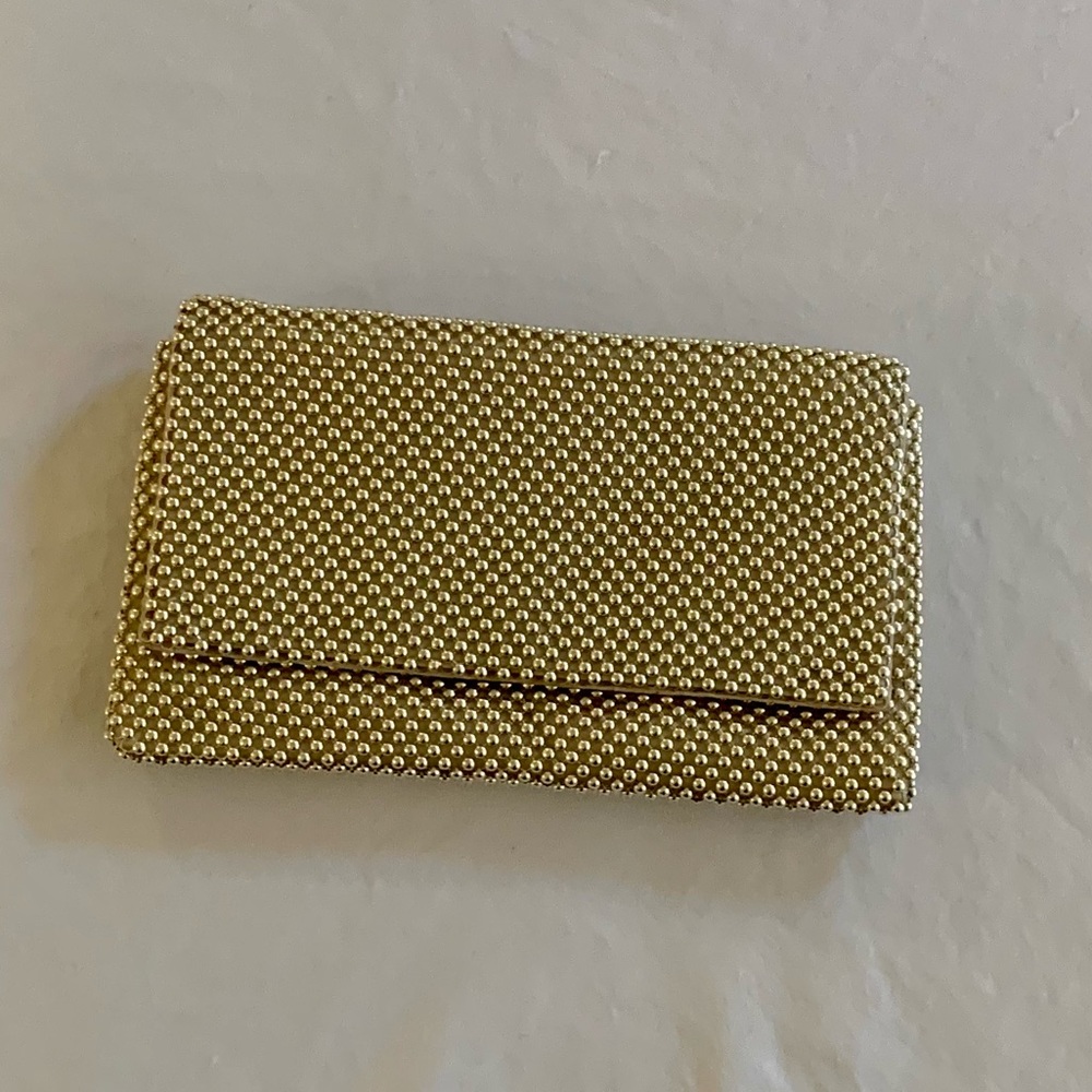 INC Prudence Shiny Mesh Clutch w/Strap!